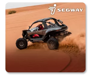 תמונה של סגווי וילאן רוכב במדבר